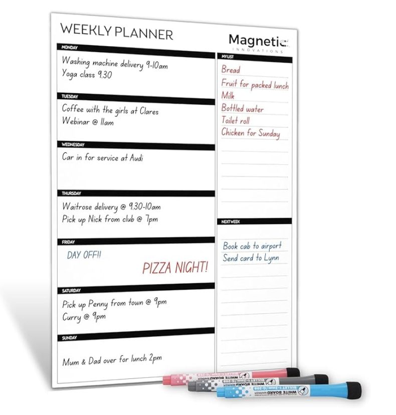 Magnetic Innovations A3 Magnetic Weekly Planner