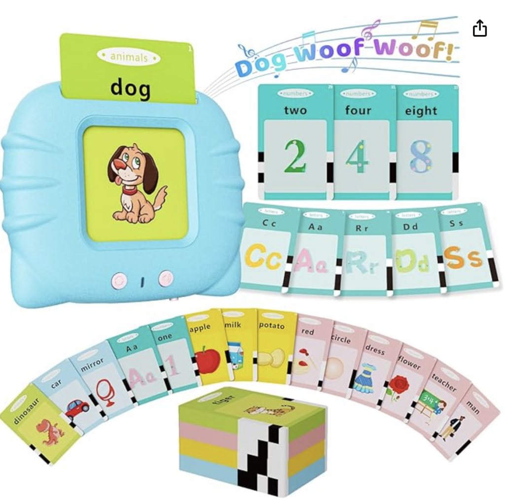 Aullsaty Toddler Toys Talking Flash Cards