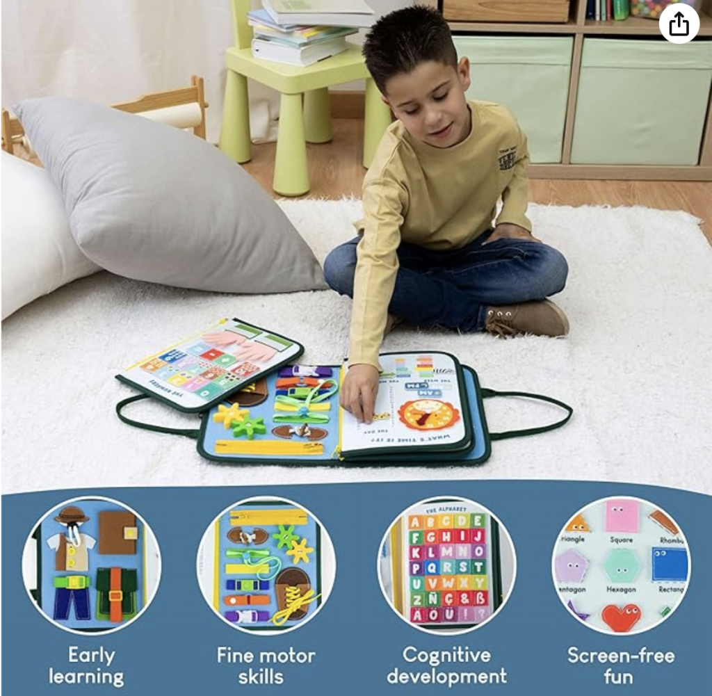 BONNYCO Busy Board for Toddlers