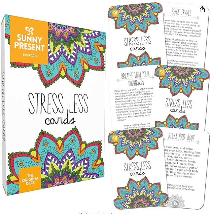 Roll over image to zoom in Sunny Present Stress Less Cards