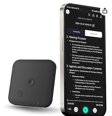 Voice Recorder with AI Speech-to-Text Transcription