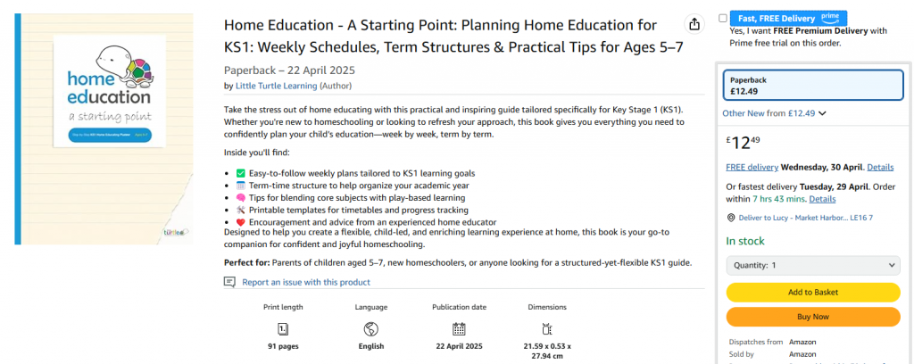 Home Education: a starting point from Little Turtle