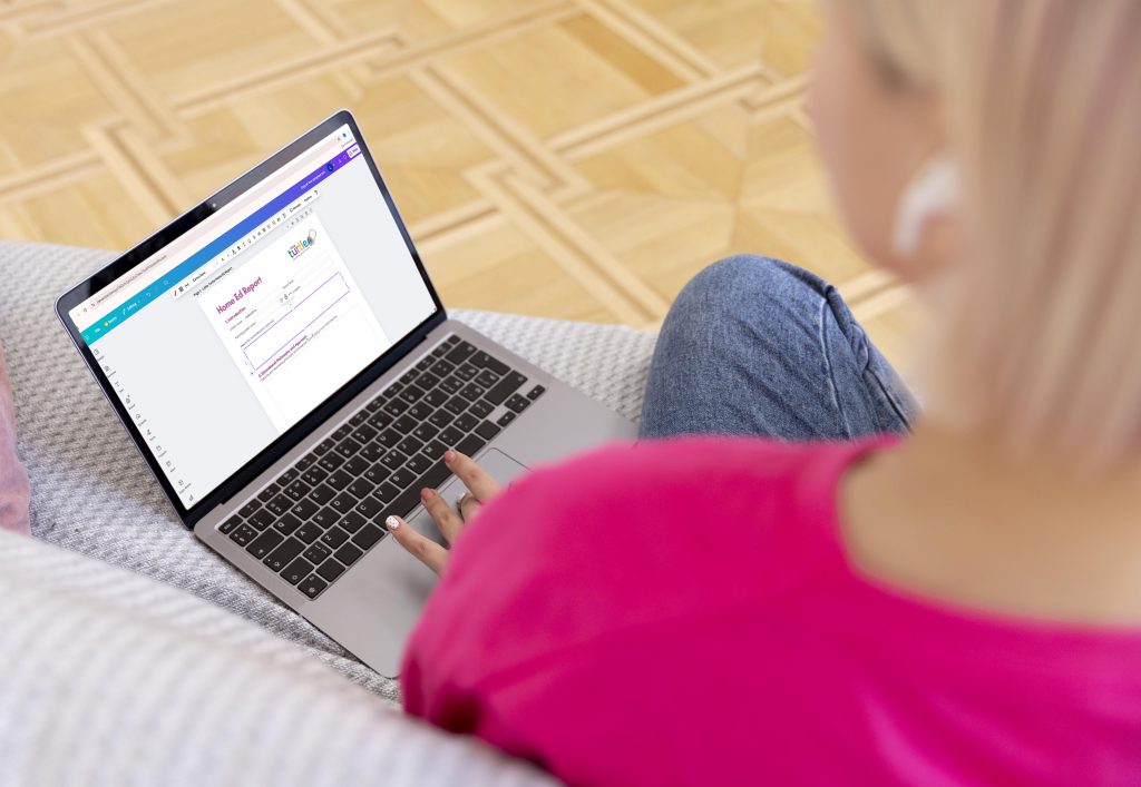 Customisable CANVA template for Home Ed Report