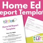 Home Ed Report Template - Canva Editable